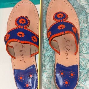 Jack Rogers Women's Sandals in Blue and Orange
